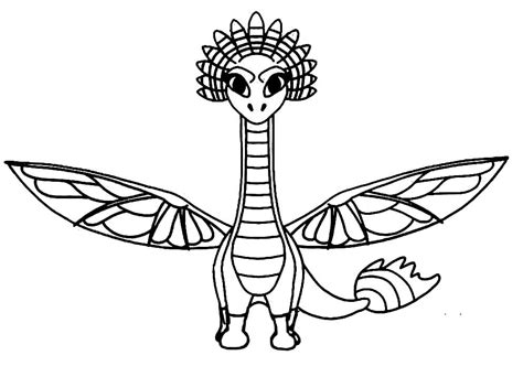 Melodia From Dragons Rescue Riders Coloring Page Free Printable