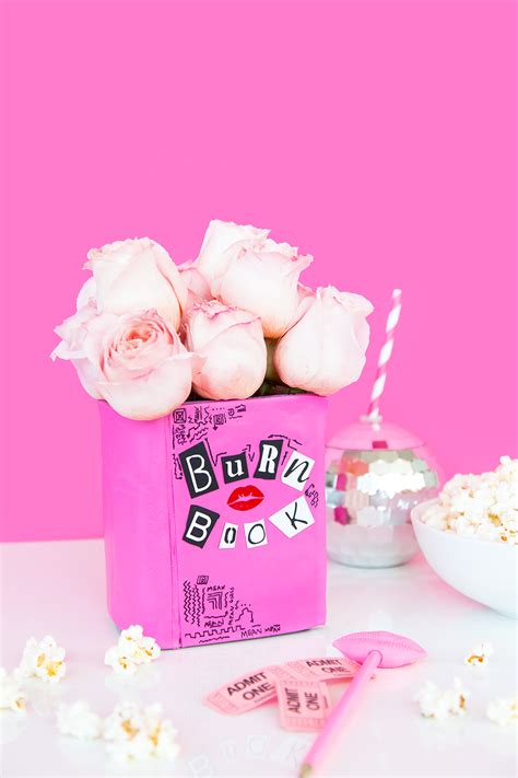 For any chance at a sustained burn, it's necessary to open the offending book and fan out the pages as much as possible, so as to promote the circulation of air and heat exchange. » Movie Night! DIY Mean Girls Burn Book Vase