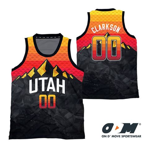 Jordan Clarkson Utah Jazz Black Edition X Odm Jersey Concept Shopee