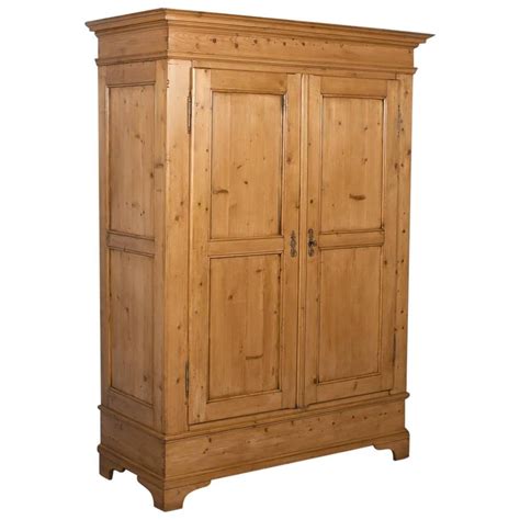 Antique Pine Two Door Armoire from Denmark, circa 1880 at 1stdibs
