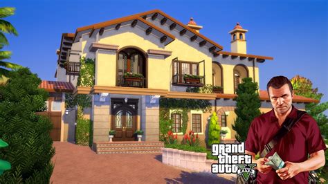 Michael De Santas Mansion Gtav I No Cc I The Sims 4 Stop Motion Build