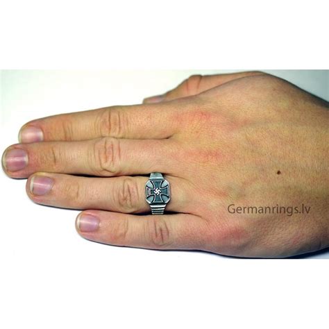 German Ww2 Iron Cross 1939 Silver Ring For Sale