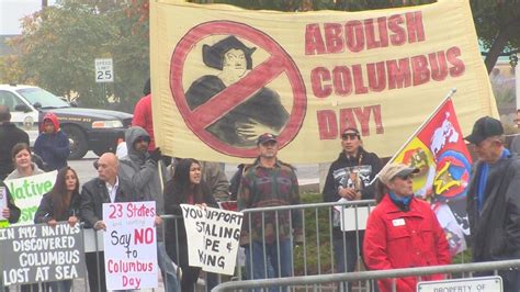Columbus Day Event Draws Supporters And Protesters In Pueblo