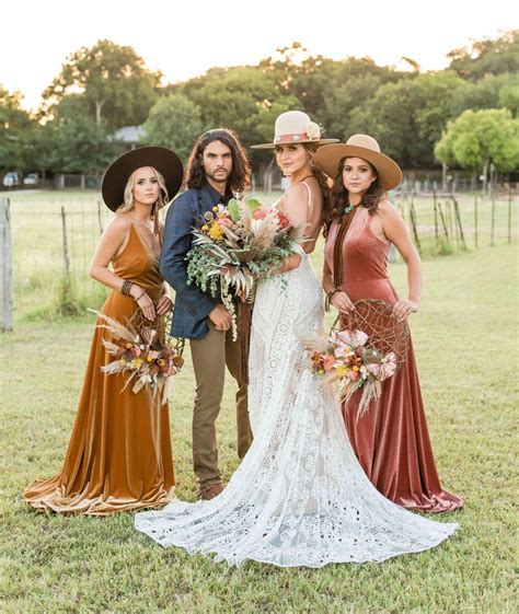 texas desert wedding inspiration with western boho style western wedding bridesmaids western