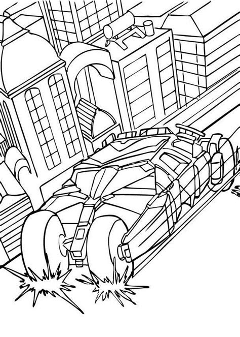 Batman coloring pages for kids. Batman Car Coloring Pages Print - Coloring Home