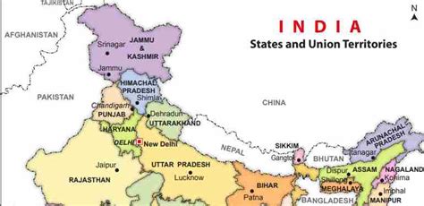 India Map With States And Capital Pdf Download