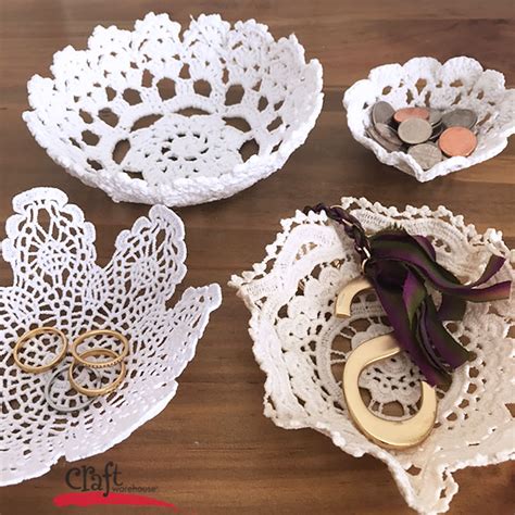 Make This Doily Bowls Diy Projects Ts Doilies Diy Crafts