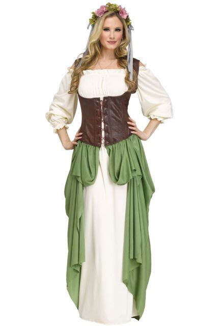 Brand New Serving Wench Renaissance Faire Adult Costume Ebay