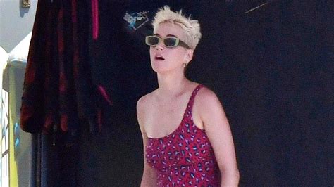 Katy Perry Flaunts Her Killer Curves In A One Piece Swimsuit Gives Us