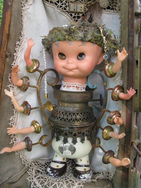 Pin By Nellie Wilkie On My Stuff Assemblage Art Collage Creepy Toys