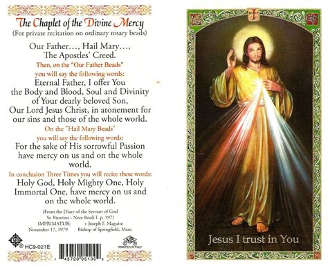 Printable Divine Mercy Chaplet Prayer Tutoreorg Master Of Documents