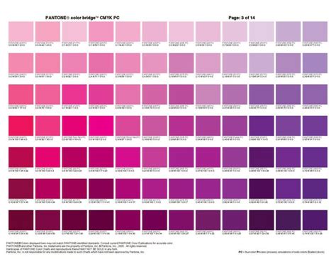 Pantone Colours Purple259 Pink214 Pantone Color Bridge Pantone