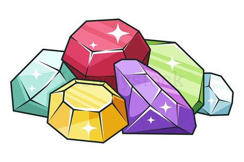 5 Gems Clipart Cartoon Images And Vector Illustrations Friendlystock