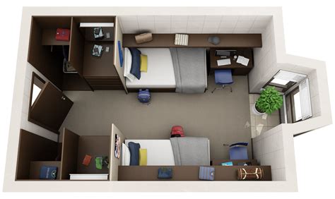 3d Floor Plans For Apartments Quick Turnaround Dorm Room Layouts