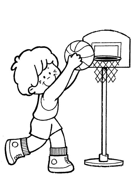 Printable Basketball Coloring Pages For Kids Basketball Kids Coloring