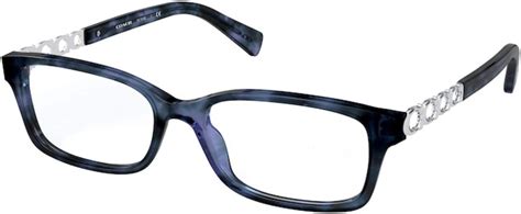 eyeglasses coach hc 6148 5593 blue tortoise clothing