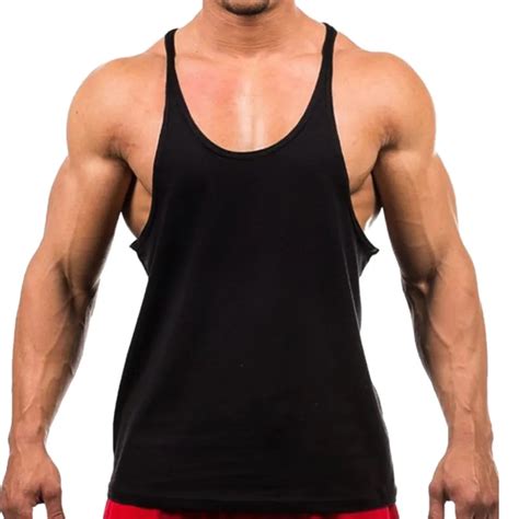 New Men Tank Top Cotton Sleeveless Bodybuilding Tank Tops Fitness