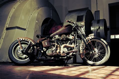 Harley Davidson Softail Springer Arruzzunita Rat Bike Rat Fink Indian Larry Harley Bobber
