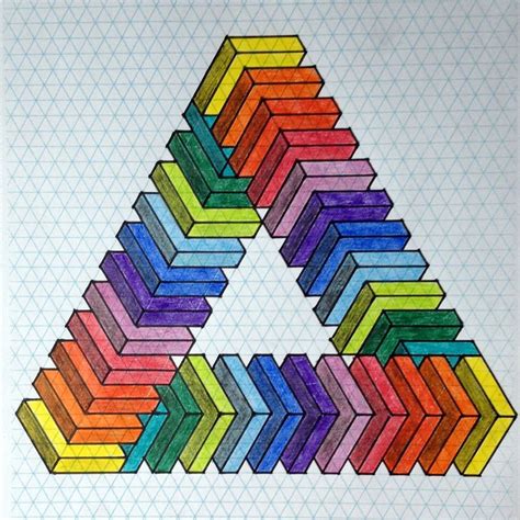 Impossible On Behance Graph Paper Drawings Geometry Art Geometric