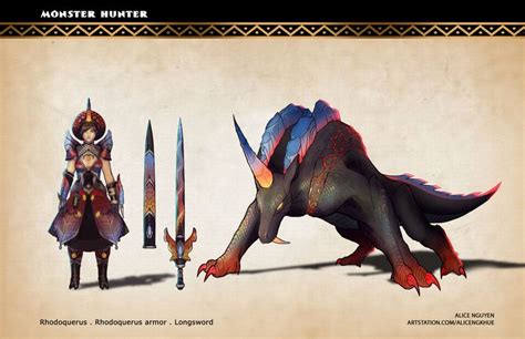 Monster Hunter Fan Art Monster Armor Set Alice Nguyễn On