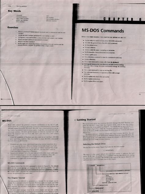 Ms Dos Commands Pdf Command Line Interface Computer File