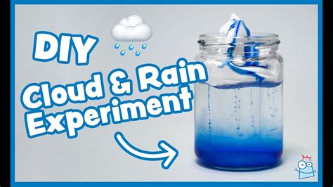 How To Make A Rain Cloud In A Jar Kids Science Experiment Youtube