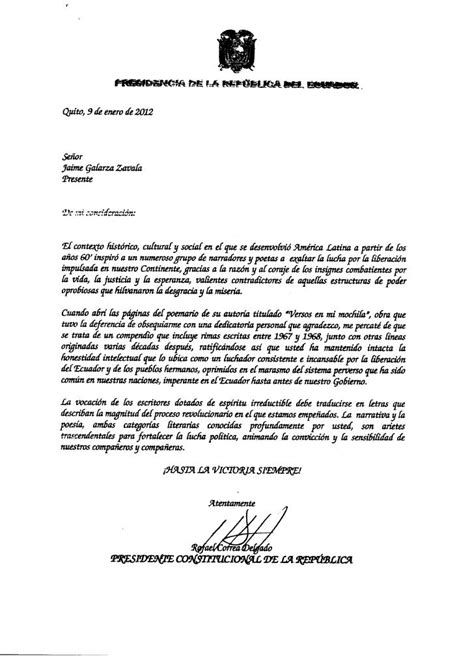 Modelo Carta Dirigida Al Presidente De La Republica Vrogue