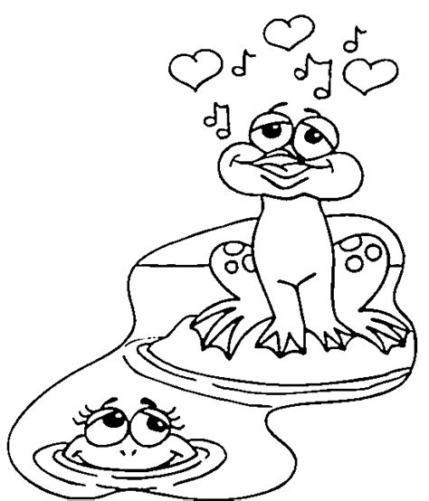 Pictures, crafts, hearts, cards and cupid valentines coloring pages, sheets valentine's day coloring pages are fun, but they also help kids develop many important skills. Coloring page : Love frog - Coloring.me