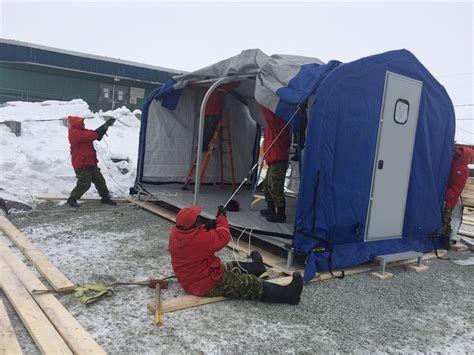 Shitpostanother unnecessary thing i need: Nunavik's Rangers set up tents for COVID-19 testing and ...