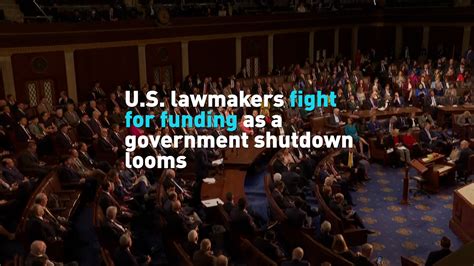 U.S. lawmakers fight for funding as a government shutdown looms - CGTN