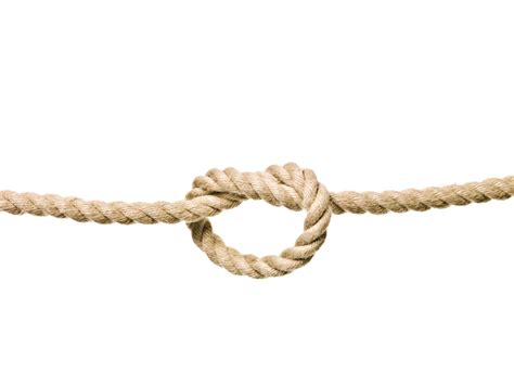 Tied Knot Symbol Isolated On White Figure Of Isolated On White Rope