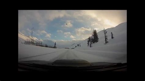 Driving Out Of Valdez Ak Winter 2012 Alcan 5000 Youtube