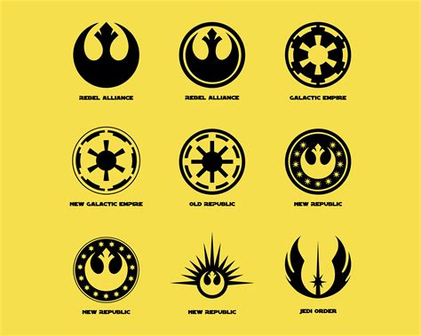 Paquete De 30 Símbolos Svg De Star Wars Logotipo De Star Wars Etsy