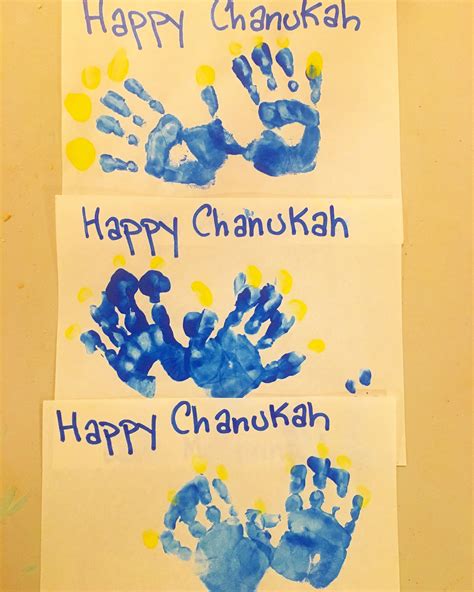 Happy Chanukah Handprint Menorah Hanukkah Crafts Menorah
