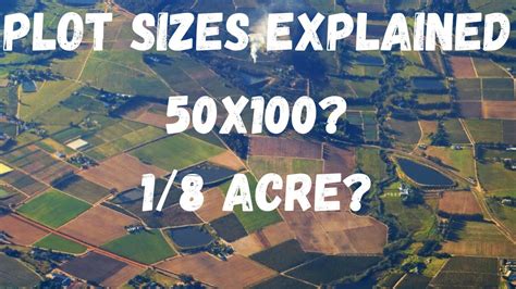 Plot Sizes Explained 50x100 18th Of An Acre Hectare What Do