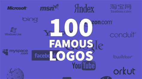 Check Out The 100 Most Famous Logos Of All Time Company Logo Design