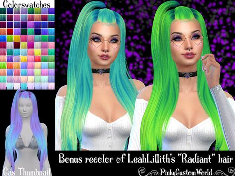 Bonus Recolor Of Leahlilliths Radiant Hair The Sims 4 Catalog