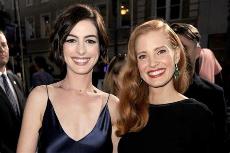 Anne Hathaway And Jessica Chastain Ooze Hollywood Glamour At