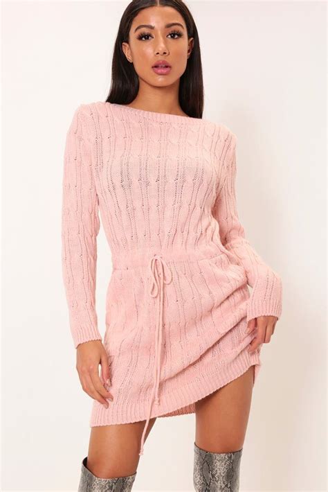 Pin By Stacy ️ Bianca Blacy On Clothing Pink Sweaterdresses Clothes