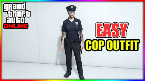 How To Get The Cop Outfit Gta5 Online Gta 5 Police Uniform Glitch
