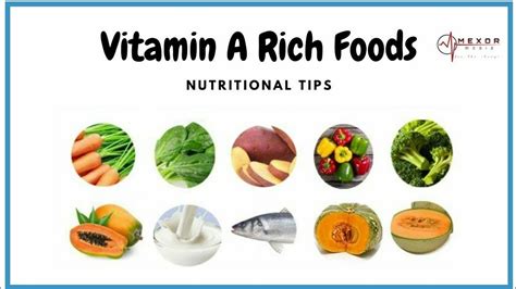 Vitamin A Rich Foods Nutritional Guide Youtube