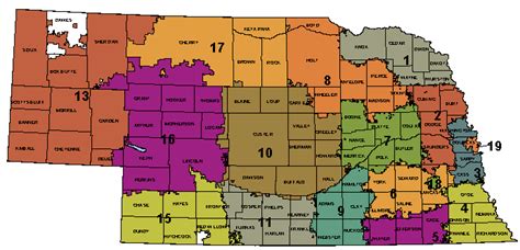 33 Nebraska School Districts Map Maps Database Source