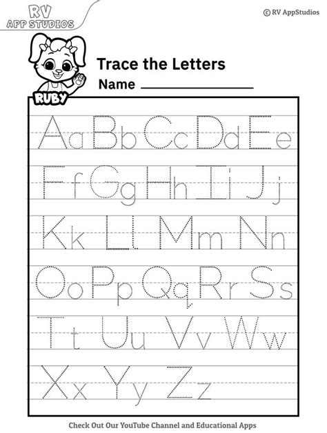 Free Printable Tracing Alphabet Letters A Z Tracing Worksheets