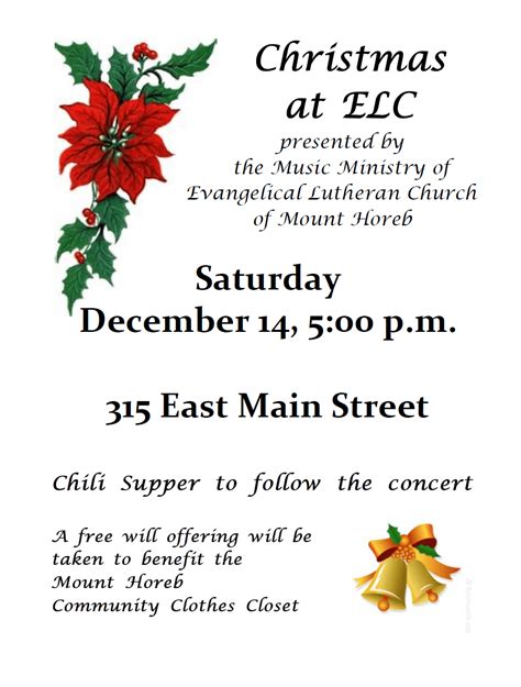 Join Us For Christmas At Elc This Saturday At 500 Pm Evangelical