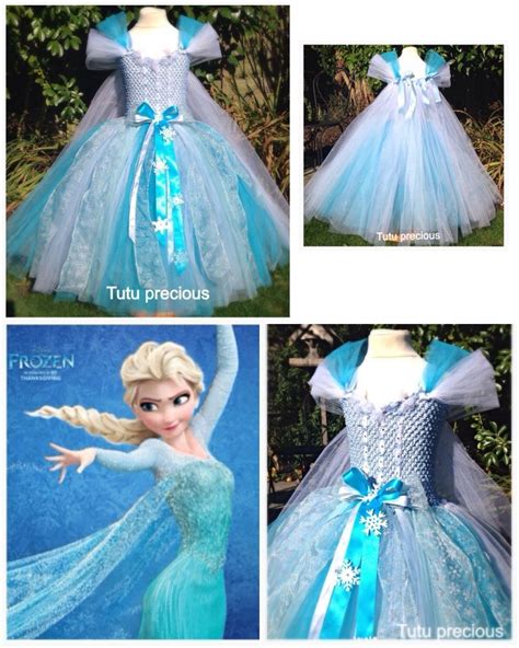 Elsa Frozen Inspired Tutu Dress Dressing Up Costume In Clothes