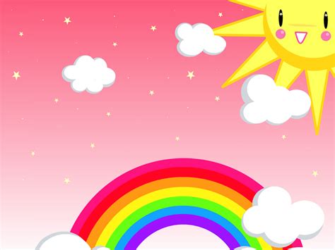Rainbow Background Cute Rainbow Background Hd Rainbow Cartoon