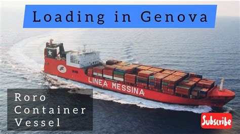 Special Cargo In Ro Ro Shiploading In Genoa Youtube