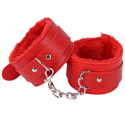 bondage adult games soft velvet pu leather erotic handcuffs ankle cuffs kit restraints bdsm for