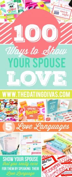 100 Ways To Show Love To Your Spouse The Dating Divas
