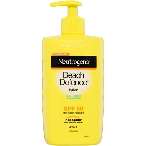 Neutrogena Beach Defence Sunscreen Lotion Spf 50 400ml Big W